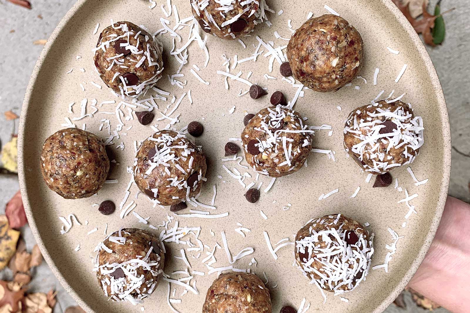 Chocolate Chip Coconut Bliss Bites