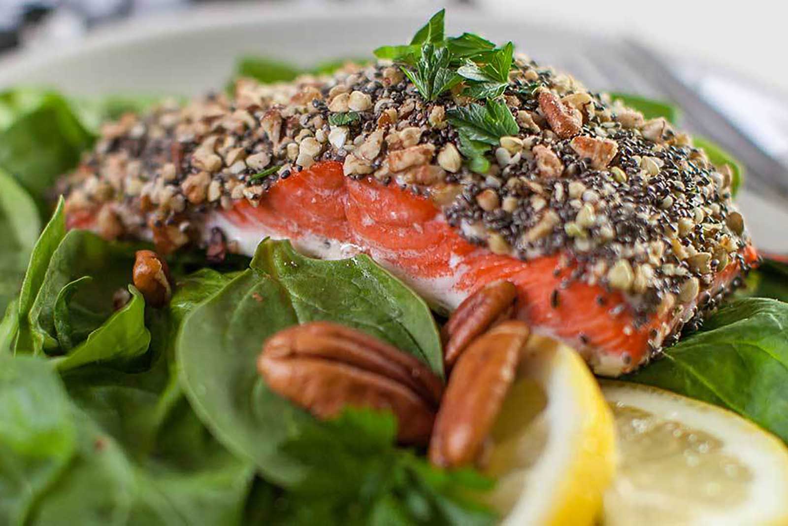 Salmon Encrusted With Holy Crap