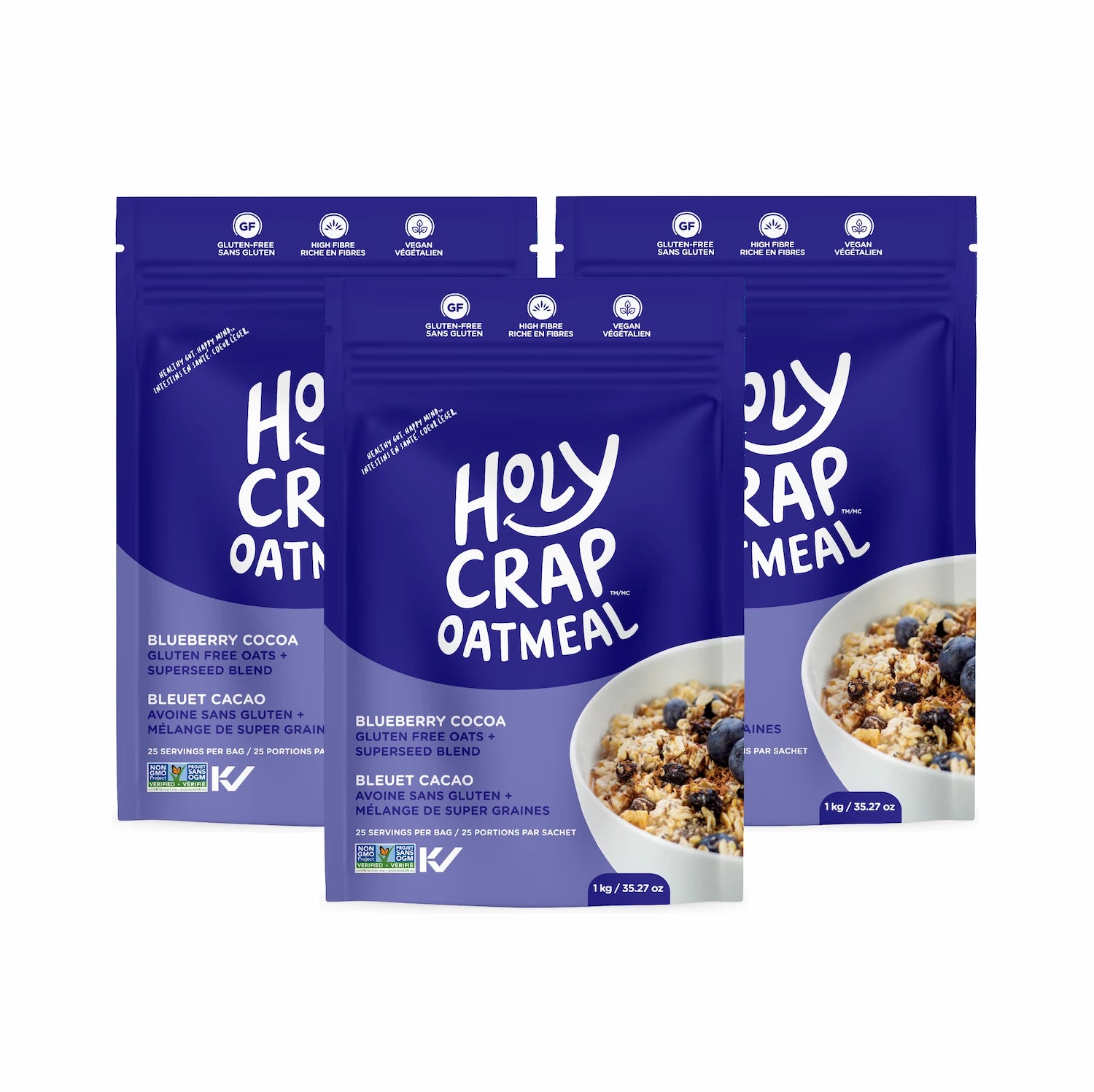 Blueberry Cocoa Gluten-Free Oatmeal | 3x1KG