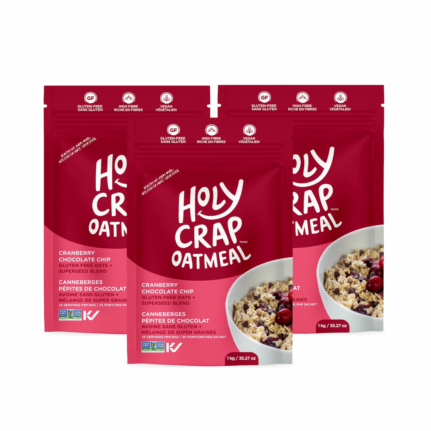Cranberry Chocolate Chip Gluten-Free Oatmeal | 3x1KG